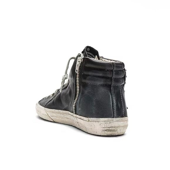 Golden Goose  Slide Sneaker in black leather studs size 37 - Picture 2 of 9